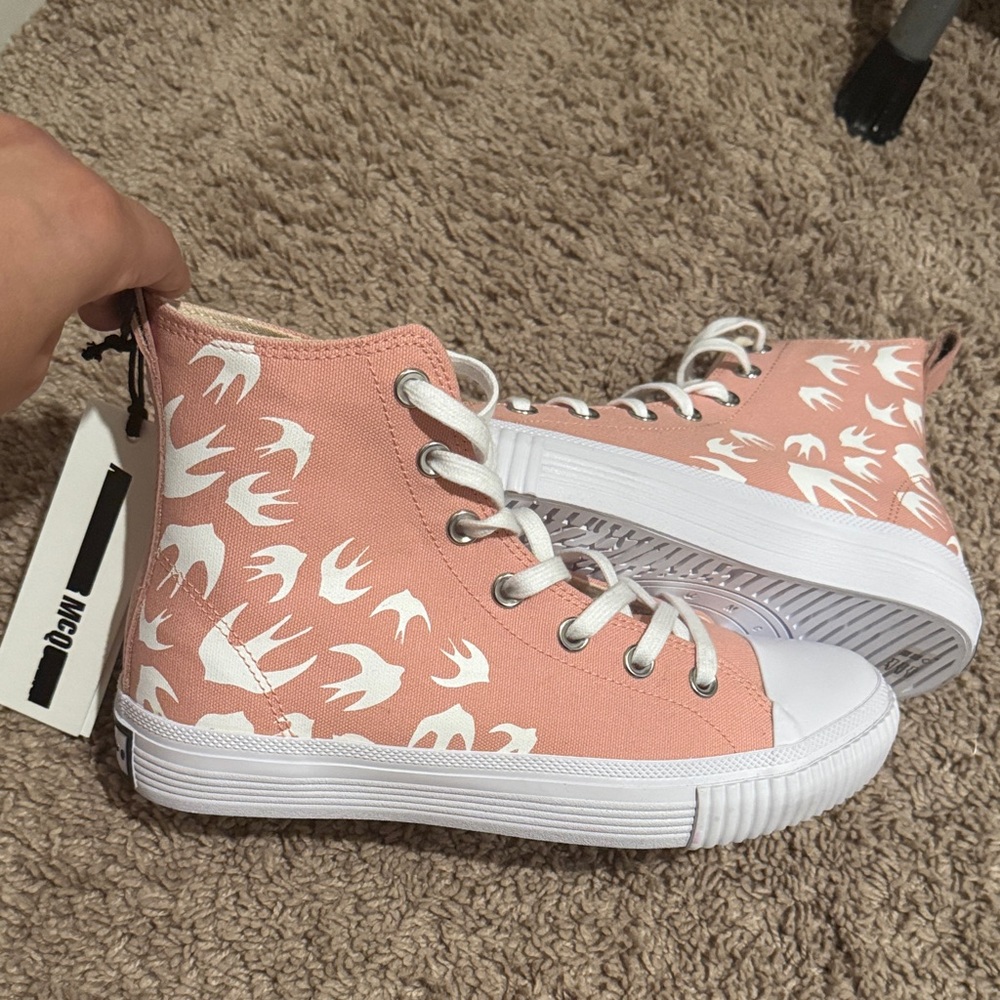 McQ Pink High-Top Sneakers